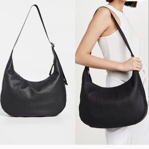 ‼️‼️DISO‼️‼️BAGGU Large Black Leather Crescent Bag